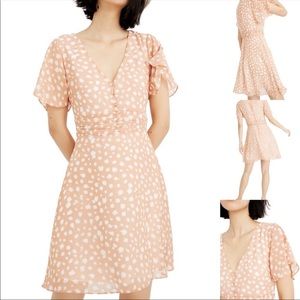 Madewell Size 4 Starfall Dress Peach